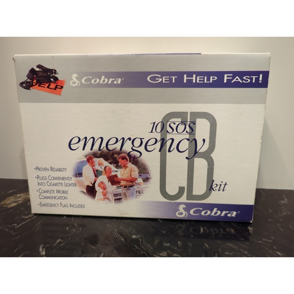 COBRA 10 SOS Emergency CB Kit 40 Channel Radio for Vehicle